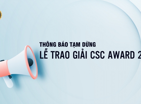 THÔNG BÁO TẠM DỪNG LỄ TRAO GIẢI CSC AWARD 2020